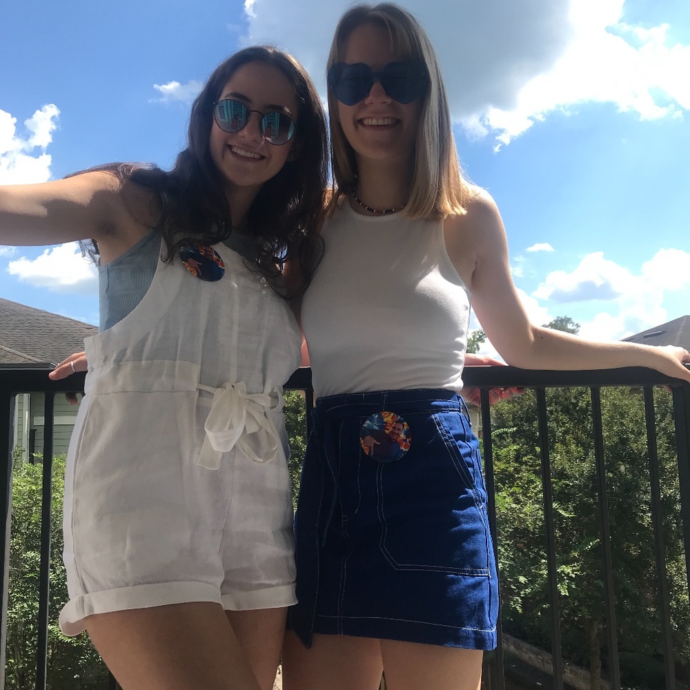 LF White Linen Overalls